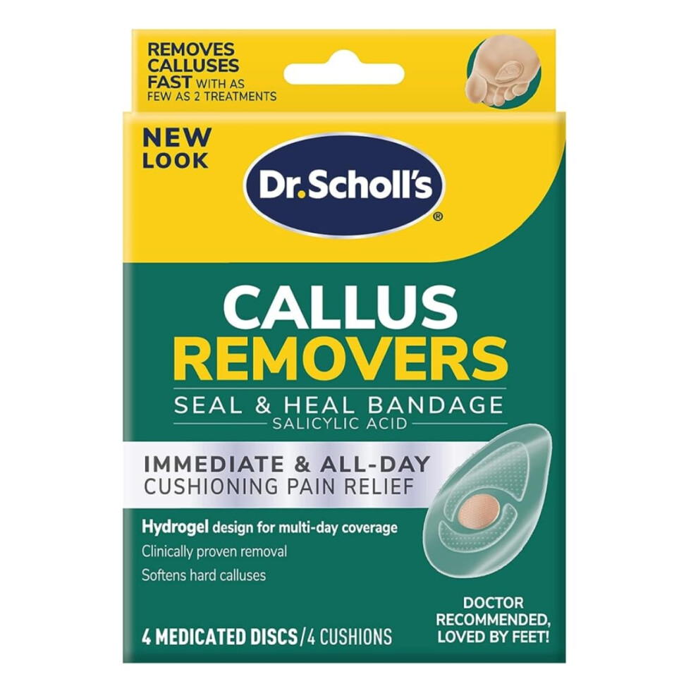 Dr Scholls Callus Removers 4 Cushions  4 Medicated Discs Pack of 2