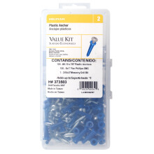 Kit d'ancrage en plastique Hillman 373503, 8-10x7/8, Comme montré sur l'image