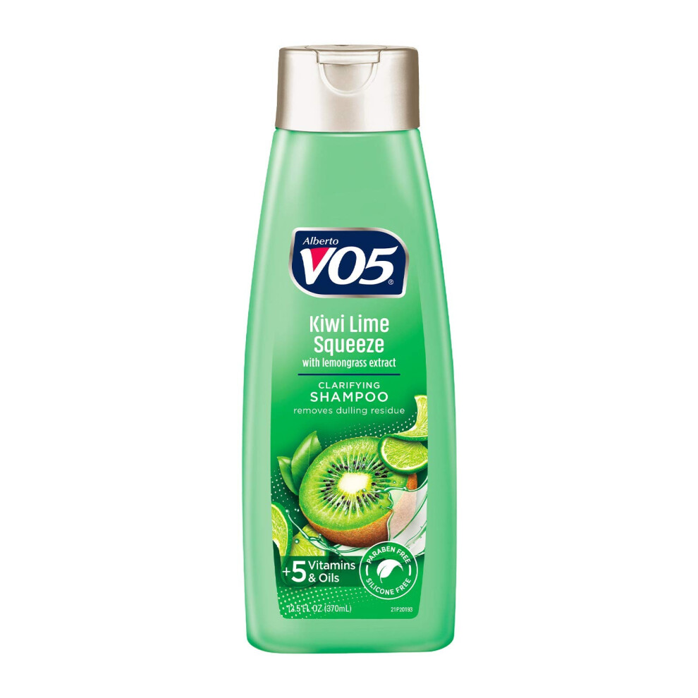 VO5 Herbal Escapes Clarifying Shampoo  125 Fl Oz  Kiwi Lime Squeeze  Help Nourish  Moisturize and Hydrate Hair Leaving It Lo