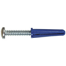 The Hillman Group 5063 Ancrages en plastique avec vis 8-10 x 7/8" 5 lb, bleu, 6/pack