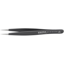 KNIPEX Tweezers ESD Straight 514 In SS Black 922869ESD