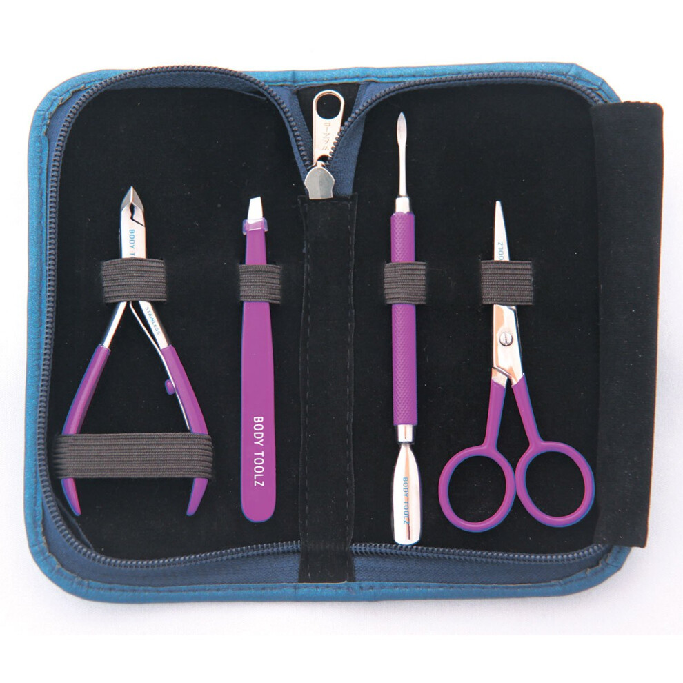 Body Toolz Purple Neon Manicure Kit, 6 Oz