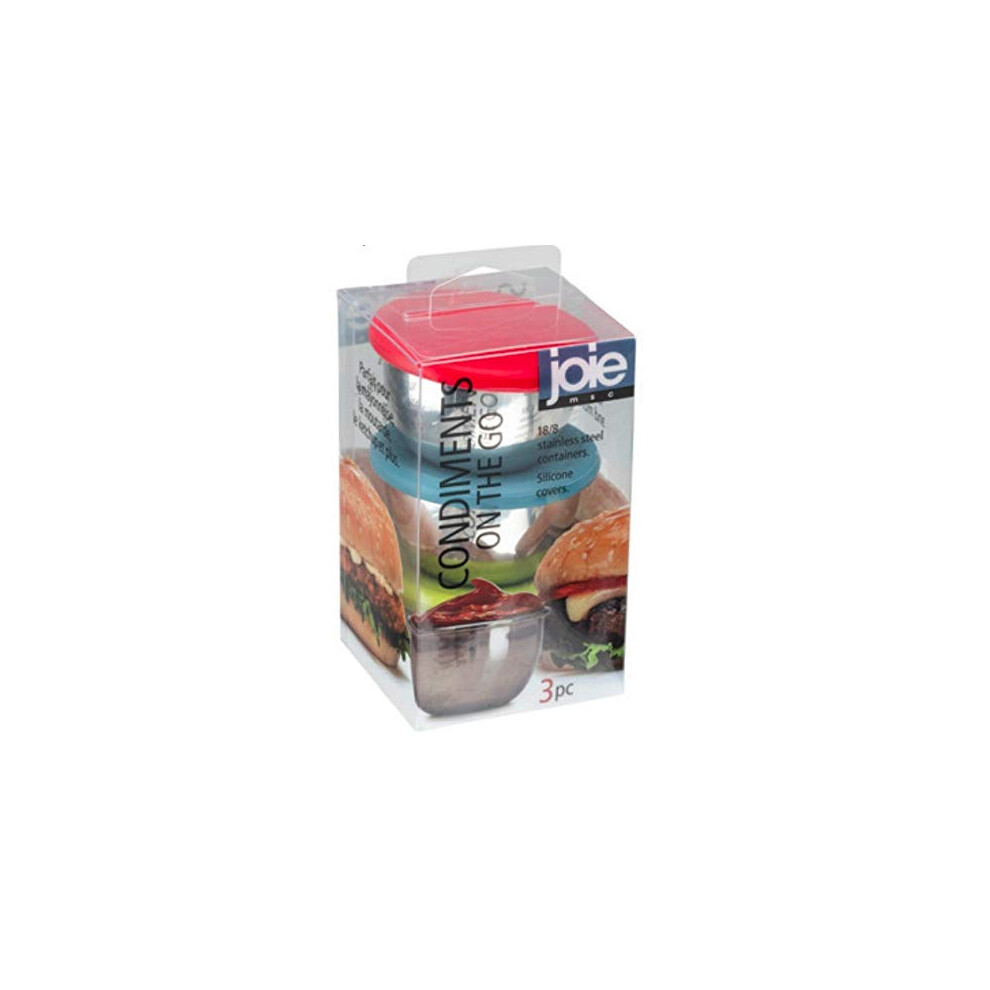 Joie MSC International Containers Condiments On The Go  BPA Free  Set of 3  One Size  Colors may vary