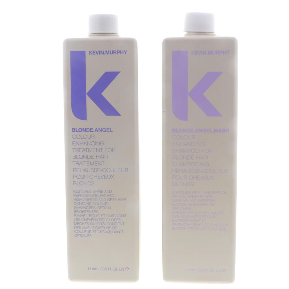 Kevin Murphy Blonde Angel Wash And Rinse Duo 336 Oz Lavender  2 Count