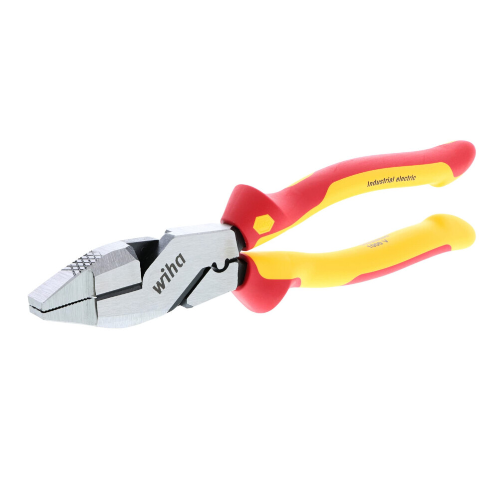 Wiha 32948 Insulated Industrial NE Style Linemans Pliers with Crimpers 95