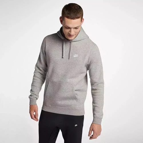Nike (Grey, Medium) Nike Mens Club Hoodies Pullover Fleece