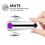 Mini Silent Bullet Vibrator for Women, Silver-Purple 8