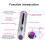 Mini Silent Bullet Vibrator for Women, Silver-Purple 4