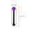 Mini Silent Bullet Vibrator for Women, Silver-Purple 6