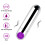 Mini Silent Bullet Vibrator for Women, Silver-Purple 9