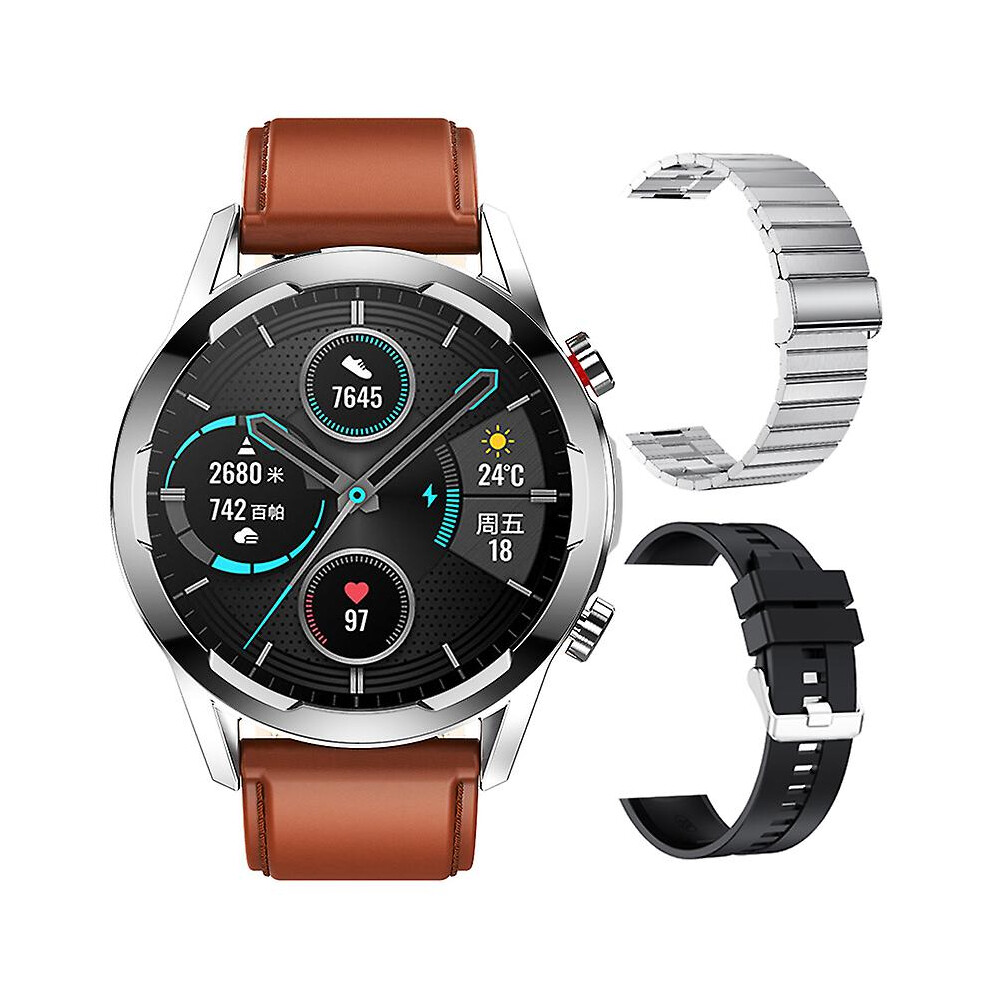 (Br Le-Bl Si-Si St Zu, Smartwatch) For Xiaomi Huawei Gt3 Smartwatch Men Android Bluetooth Call Ip68 Waterproof 100 Sport Modes Fitness Smart Watch Men 7364070165629