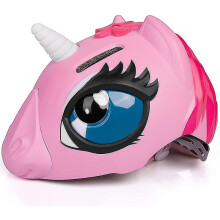 (Pink) Kids Bicycle Helmet, 3d Unicorn,boys Girls 49-55cm , Bike Skateboard Skating Scooter , Safety Certified