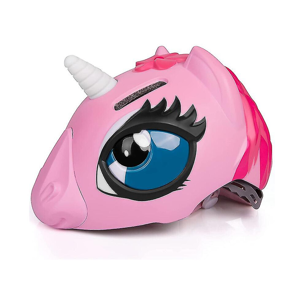 (Pink) Kids Bicycle Helmet, 3d Unicorn,boys Girls 49-55cm , Bike Skateboard Skating Scooter , Safety Certified-image-OPC-PFRQSJQ-NEW