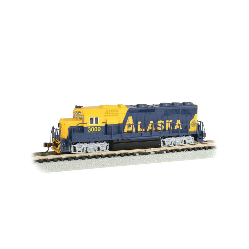 Bachmann Trains  EMD GP40 Diesel Locomotive  ALASKA 3009 with dynamic brakes  N Scale