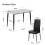 Joolihome Dining Table and 4 Faux Leather High Back Chairs 3