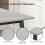 Joolihome Dining Table and 4 Faux Leather High Back Chairs 4