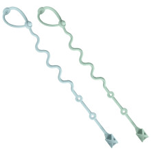Baby Spoons Holder Strap Pacifier Clip Highchair AccessoriesGelinor First Stage Baby Led Weaning Feeding SuppliesGreen and Blu
