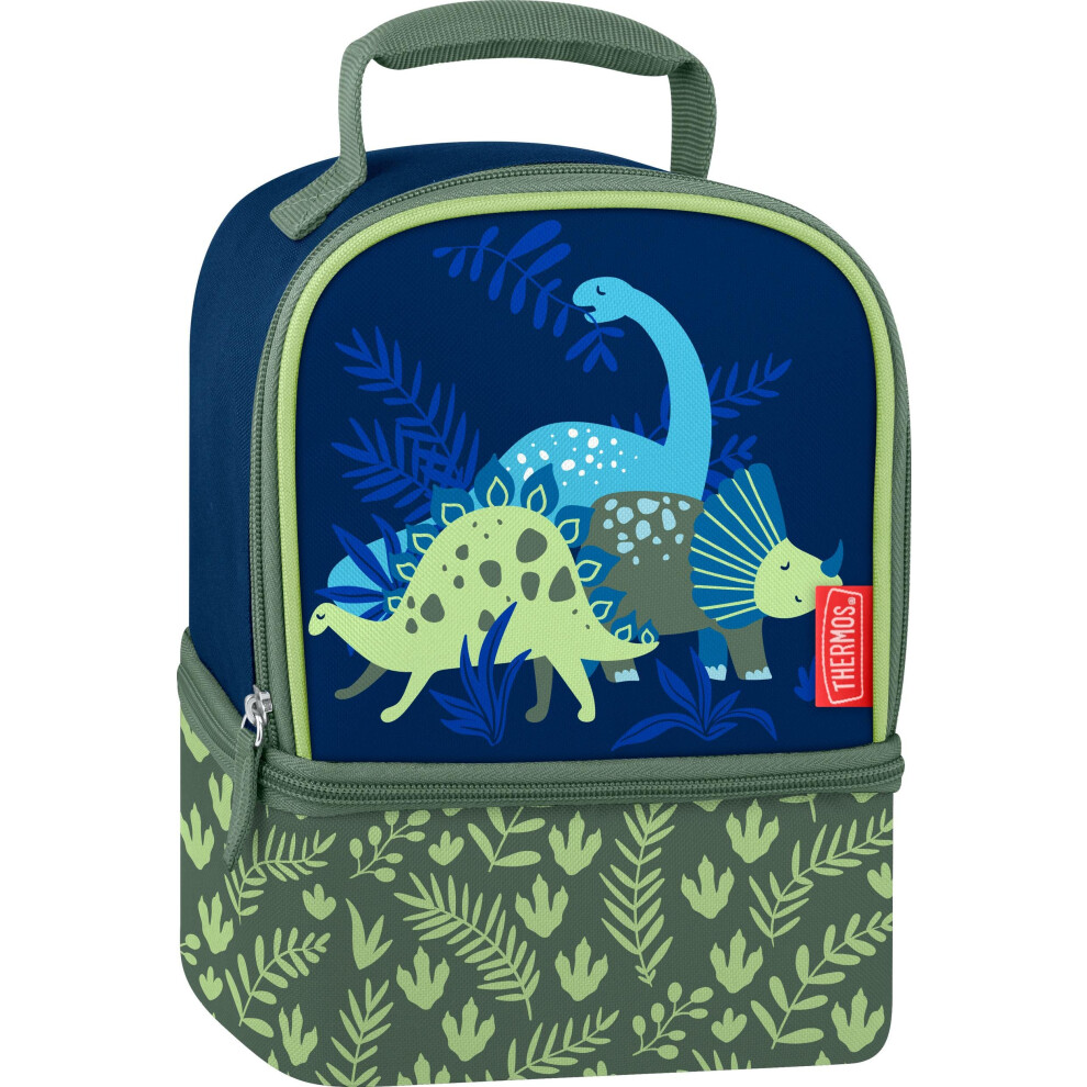 THERMOS NonLicensed Dual Compartment Lunch Box  Dinosaur Kingdom