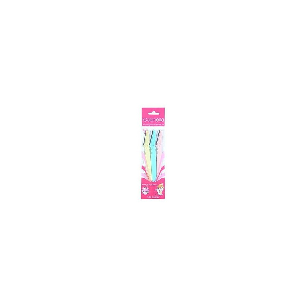 Gabriella Womens Eyebrows & Facial Razor (Quantity: 6 Razors)