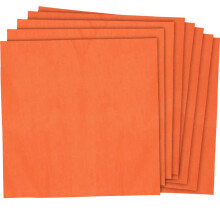 Amscan Papier de Soie Orange Vif (20" x 20") Paquet de 8 - Feuilles Carrées Premium, Design Attrayant - Idéal Pour Cadeaux, Artisanat & Événements