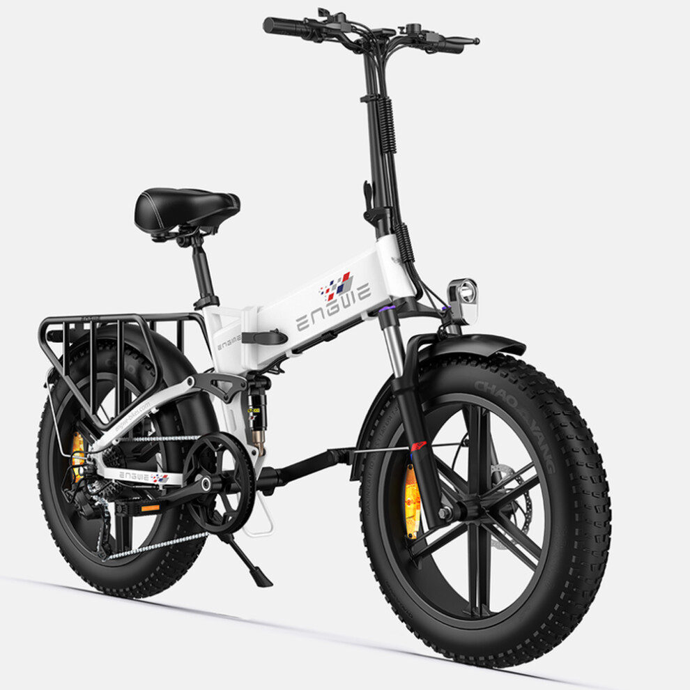 (White) ENGWE ENGINE X Folding Electric Bike, 250W 48V13Ah