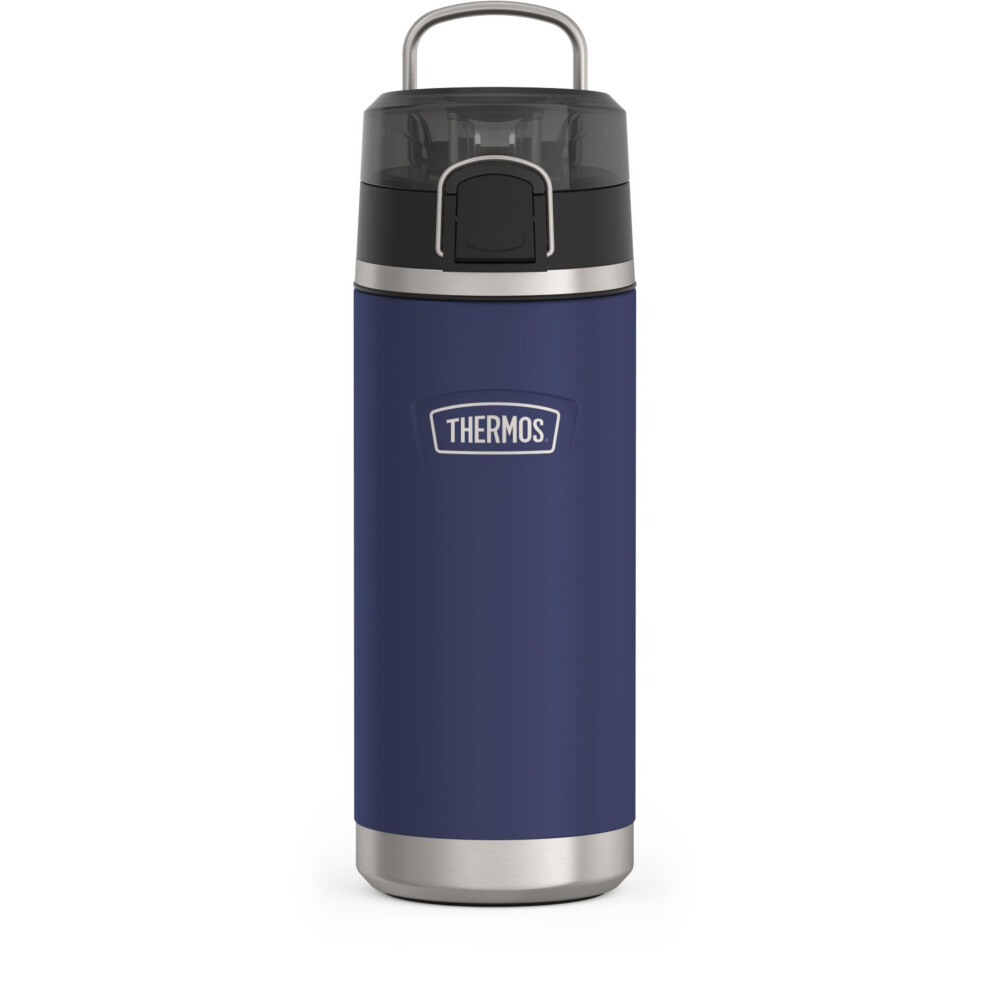 THERMOS ICON SERIES Water Bottle with Spout  18 Ounce  Navy  Stainless Steel Vacuum Insulated Water Bottle with Lid