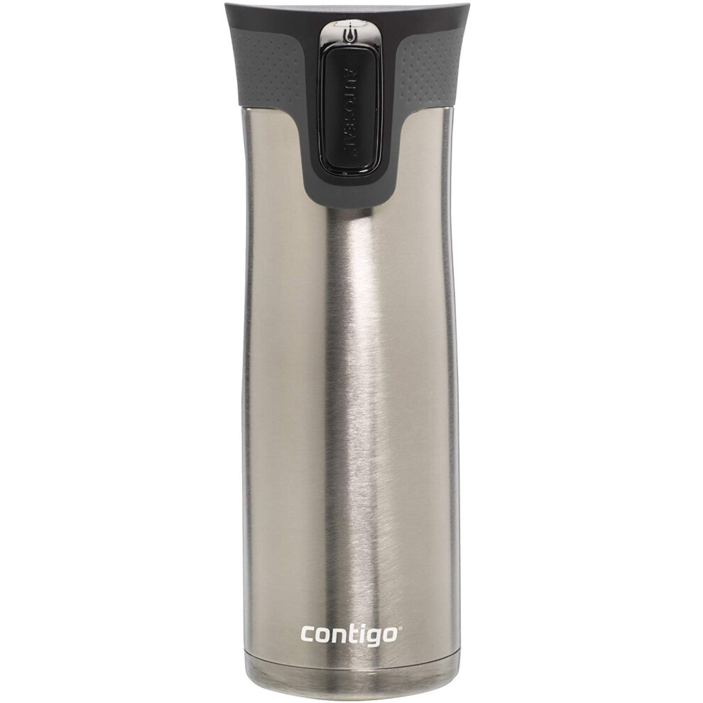 Contigo West Loop Stainless Steel 24oz VacuumInsulated Travel Mug  SpillProof Lid  Hot up to 5 Hours and Cold up to 12 Hours