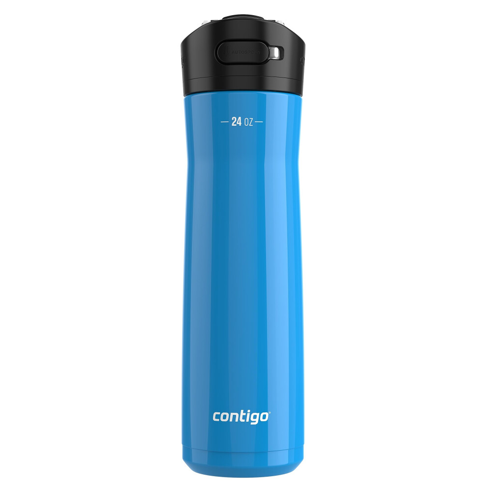 Contigo Ashland Chill Stainless Steel Water Bottle  24oz  Leakproof Lid  Straw  Keep Drinks Cold for 24hrs  Hot for 6hrs  Idea