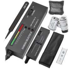 Diamond Tester Pen,professional Diamond Detector With 60x Mini Led Magnifying, Diamond Test Pen For Novice And Expert