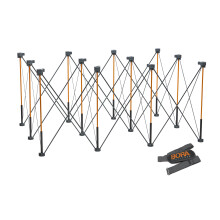 BORA Centipede CT12 36 inch Tall Portable Folding Workstand with Carry Strap Collapsible Workbench Construction Table Support