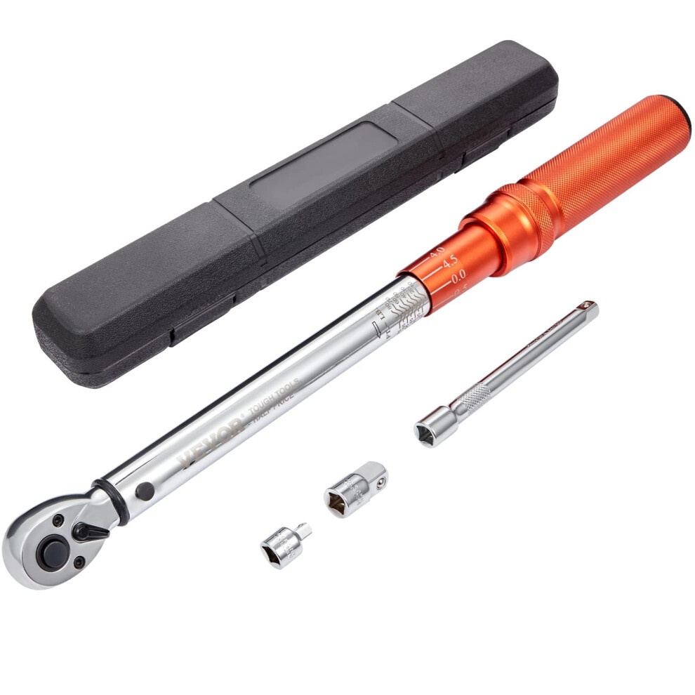 VEVOR Torque Wrench  38inch Drive Click Torque Wrench 1080ftlb14110nm  DualDirection Adjustable Torque Wrench Set  Mecha