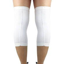 (White, XL) (Black, XL) 2 pcs Knee Brace Compression Sleeve Support Sport Joint Injury Pain Relief Arthritis