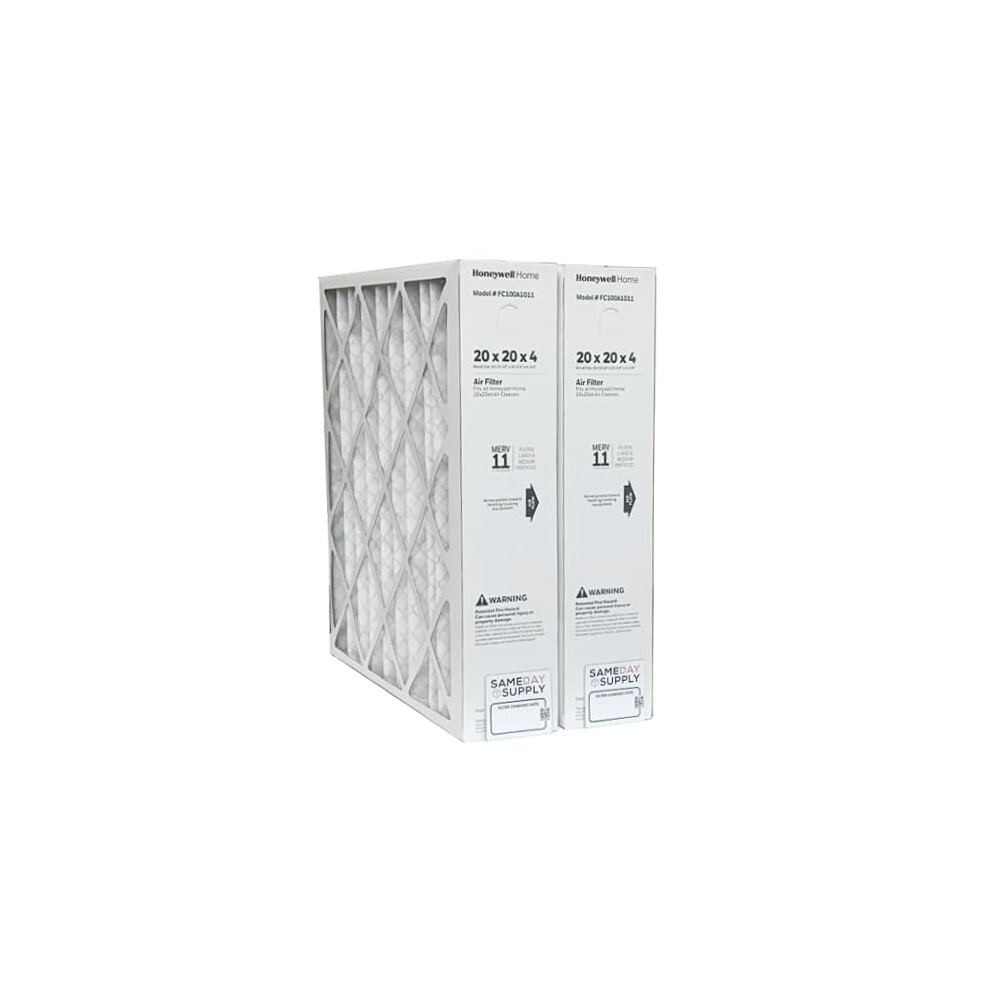 Honeywell FC100A101120 x 20 x 4 Pleated Air Filter  MERV 11 Bundle with Same Day Supply Filter Change Reminder 2