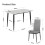 Joolihome Dining Table and 4 Faux Leather High Back Chairs 3