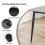 Joolihome Dining Table and 4 Faux Leather High Back Chairs 4
