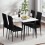 Joolihome Dining Table and 4 Faux Leather High Back Chairs 2