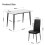 Joolihome Dining Table and 4 Faux Leather High Back Chairs 3