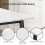 Joolihome Dining Table and 4 Faux Leather High Back Chairs 5