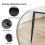 Joolihome Dining Table and 4 Faux Leather High Back Chairs 6