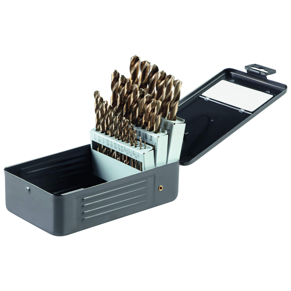BOSCH GO29 29Piece Assorted Set Gold Oxide Drill Bits with Included Case Standard Shank Diameters for General Purpose Applicati