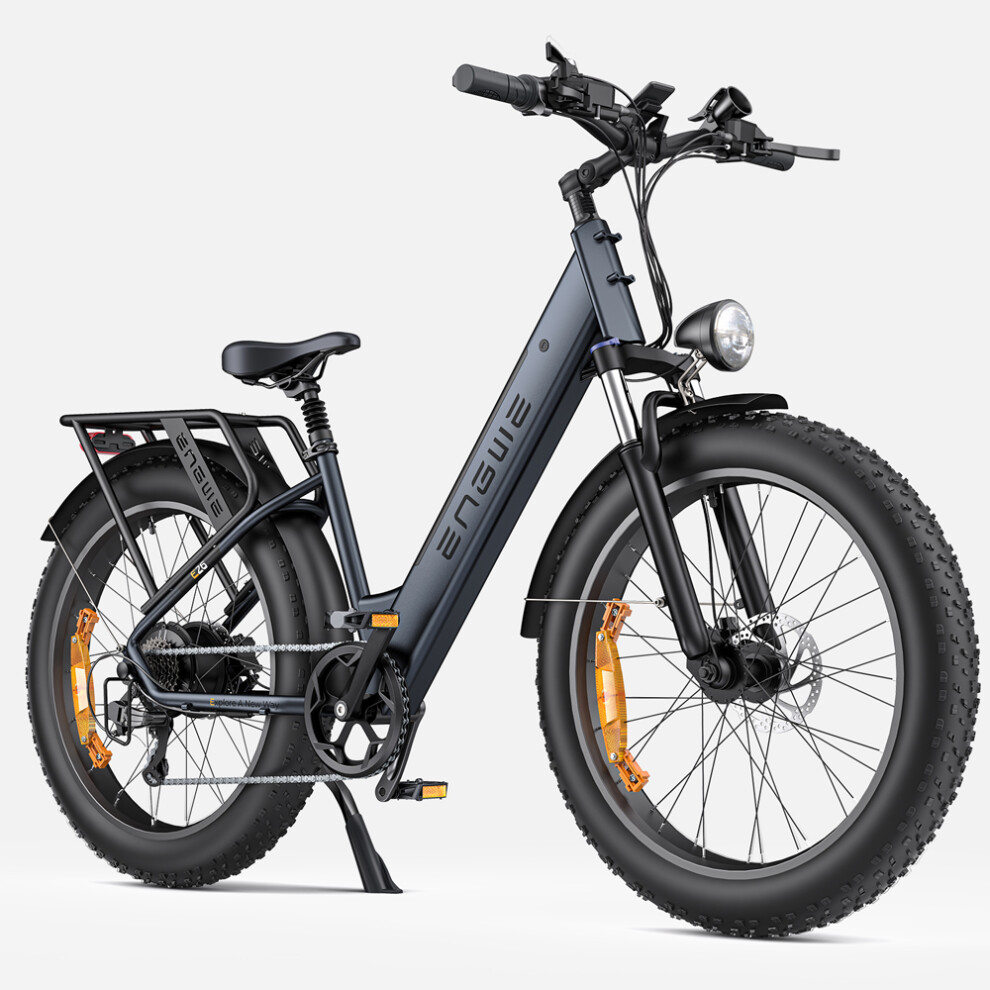 (Step-Thru-Black) ENGWE E26 adult electric bike 16AH 26''*4 fat tire