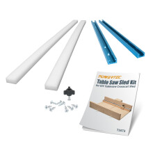 POWERTEC Zaag Sled Kit met 12" T-Track en 19" HDPE Miter Bar