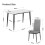 Joolihome Dining Table and 4 Faux Leather High Back Chairs 3
