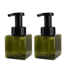 UUJOLY Dispensador de Sabão Espumoso, 250ml (8.5oz) Garrafa Recarregável para Sabão Líquido (2 Pcs) (Verde Pequeno)
