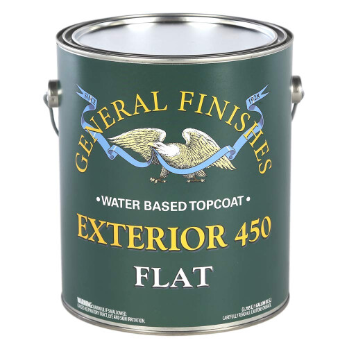 General Finishes Exterior 450 Water Based Topcoat, 1 Gallon, Mat