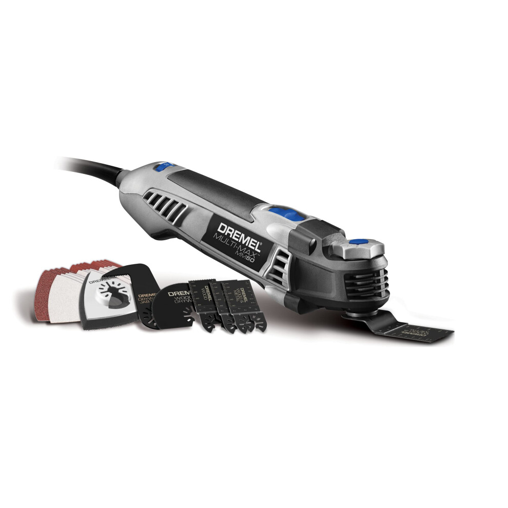 Dremel MultiMax MM5001 Oscillating MultiTool Kit with 30 Accessories and Storage Bag  50 Amp Oscillating Tool with Variable