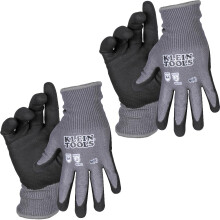 Luvas de Trabalho Klein Tools 60588, Resistentes a Cortes, Nitrilo, Tamanho Médio, 2-Pares