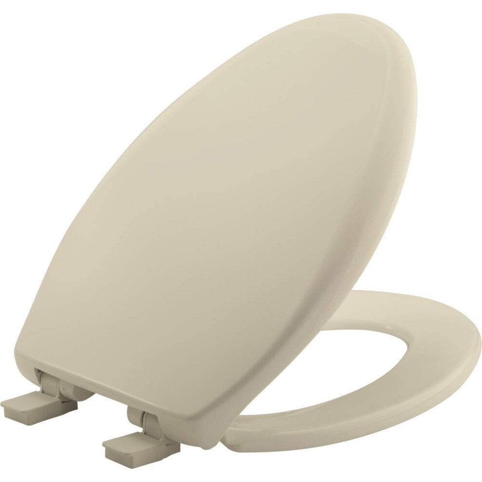 BEMIS 1200E4B 006 Affinity Toilet Seat will Slow Close  Never Loosen and Provide the Perfect Fit  ELONGATED  Plastic  Bone