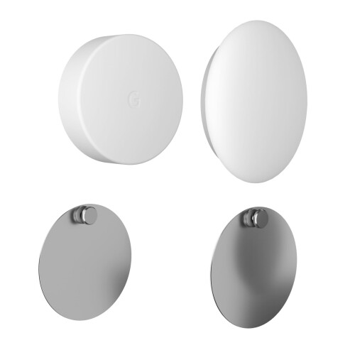 Teccle Väggfäste för Nest Temperatur Termostat Sensor 2 Pack Utan Hål - Rostfritt Stål
