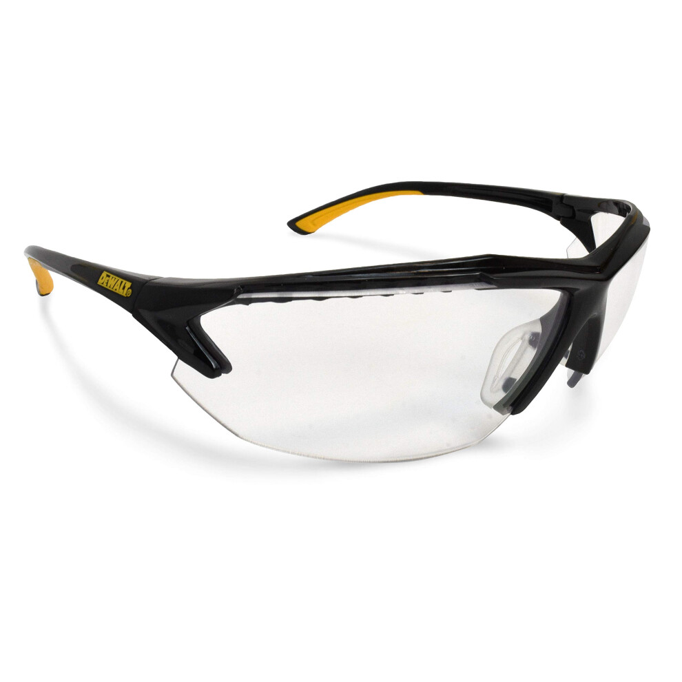 Dewalt Dpg106 Spector In-Viz Bifocal Safety Glass - Black/Yellow Frame - Clear Lens - 2.5 Diopter, Dpg106-125D